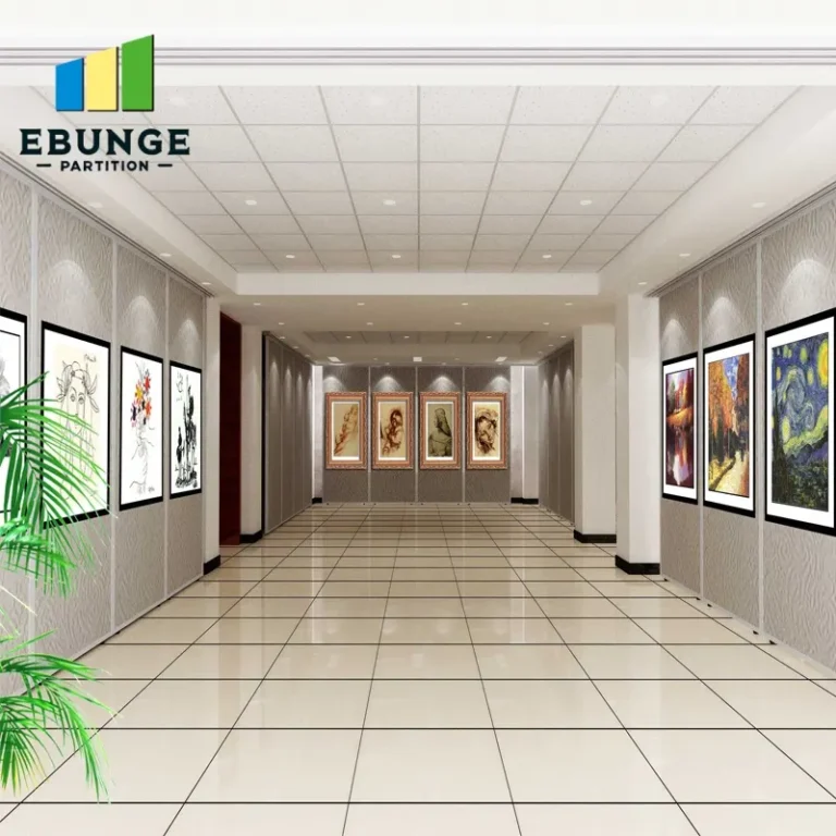 folding movable partition top hung track system