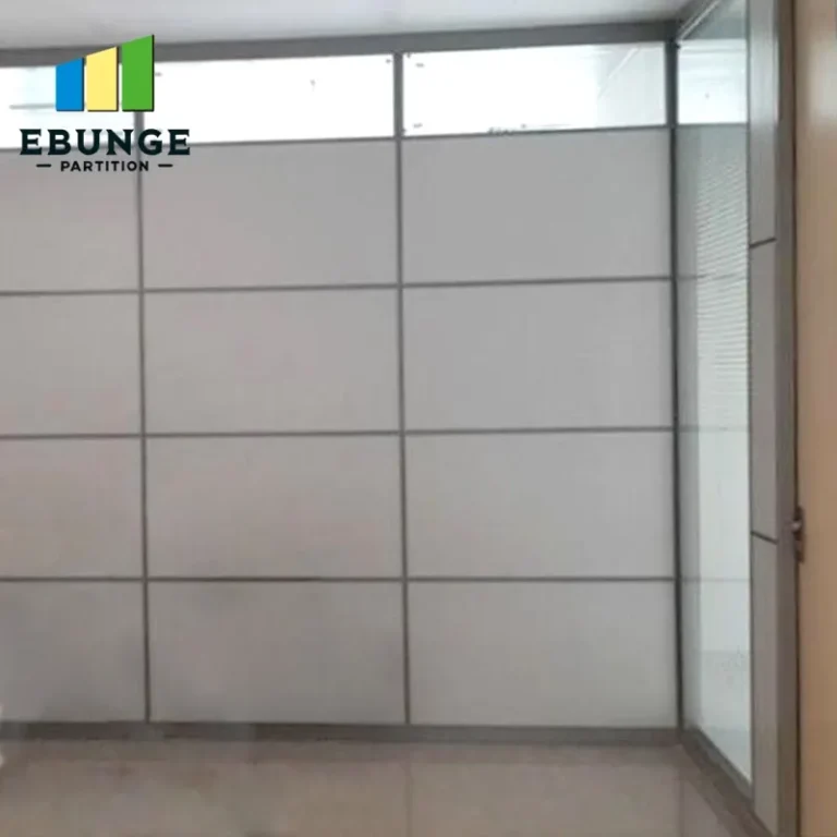 architectural drawing of movable partition wall with dimensions