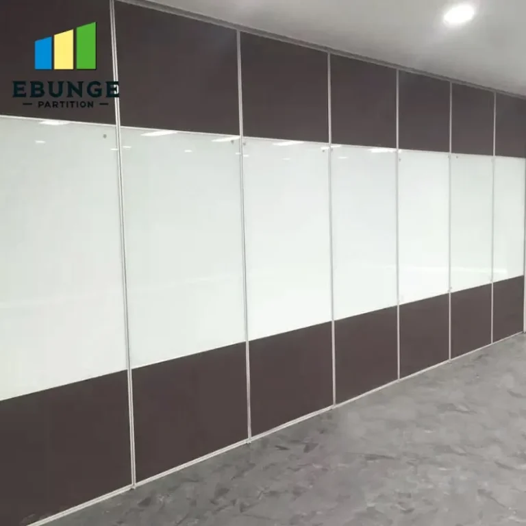 flexible partition wall in a modern office meeting room