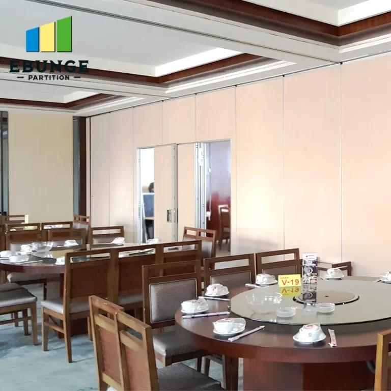 sliding folding wall panel stacking layout