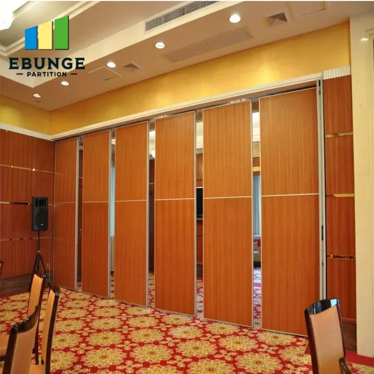 installation team fitting movable partition wall in philippines project