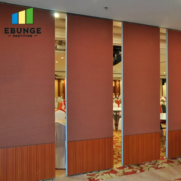 restaurant movable partition panel stacking for conference room project