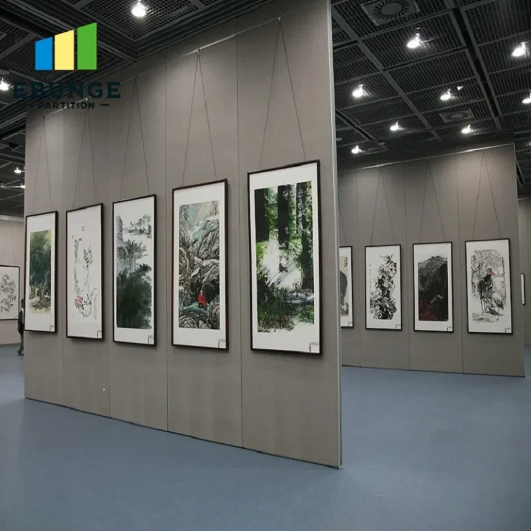movable partition system panel stacking layout
