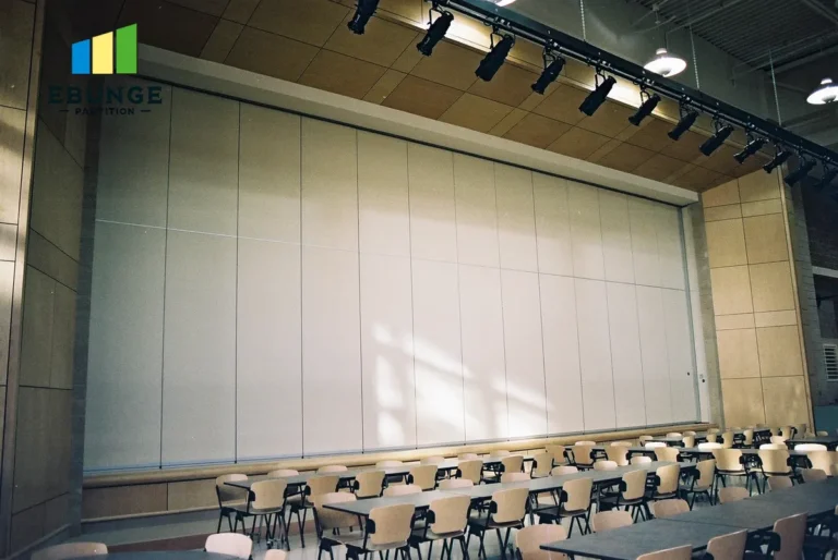 restaurant movable partition panel stacking evaluation
