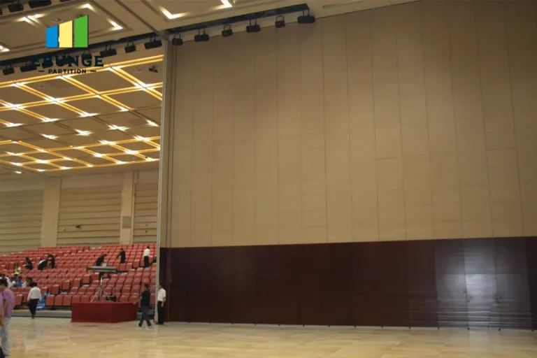 movable partition ceiling support for conference room project