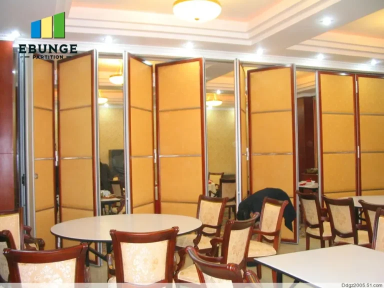 movable partition stacking layout top hung track system