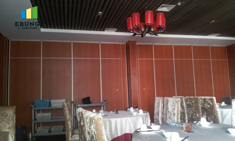 sliding wall system for conference room project