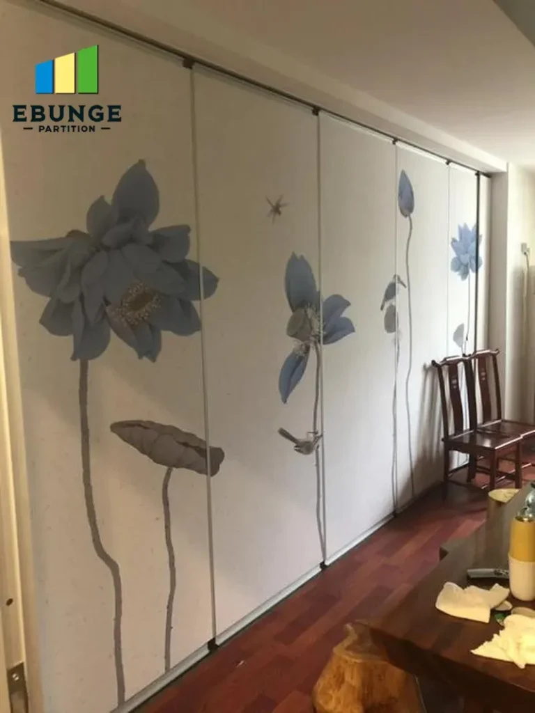 movable partition pass door planning commercial project example