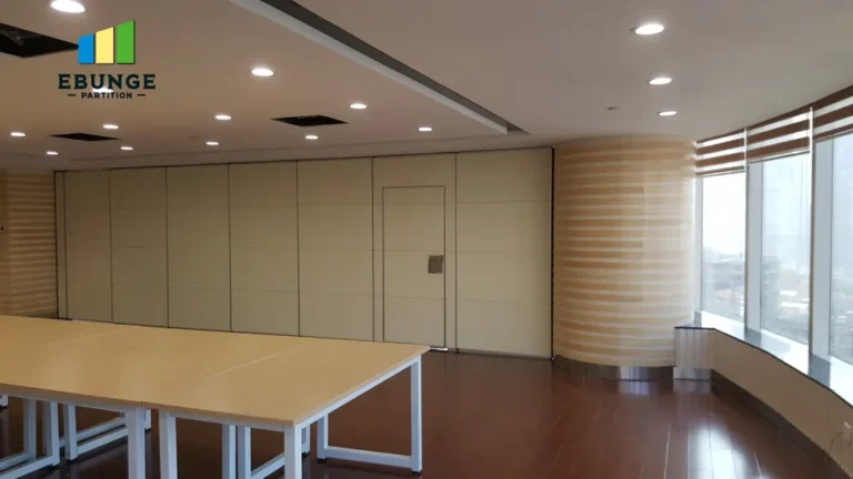 top hung partition for conference room project