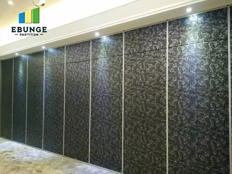 acoustic sliding folding wall with multiple finish options