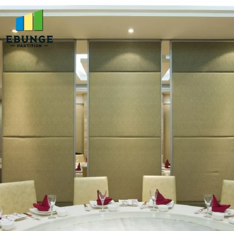 movable partition manufacturer assessing exhibition hall acoustic walls