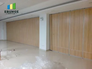 movable partition finishes in a modern conference room