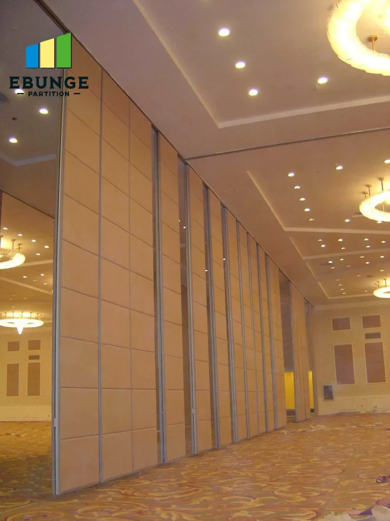 exhibition sliding partition finishes panel stacking layout