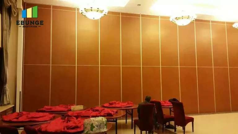 of exhibition hall with movable partition walls