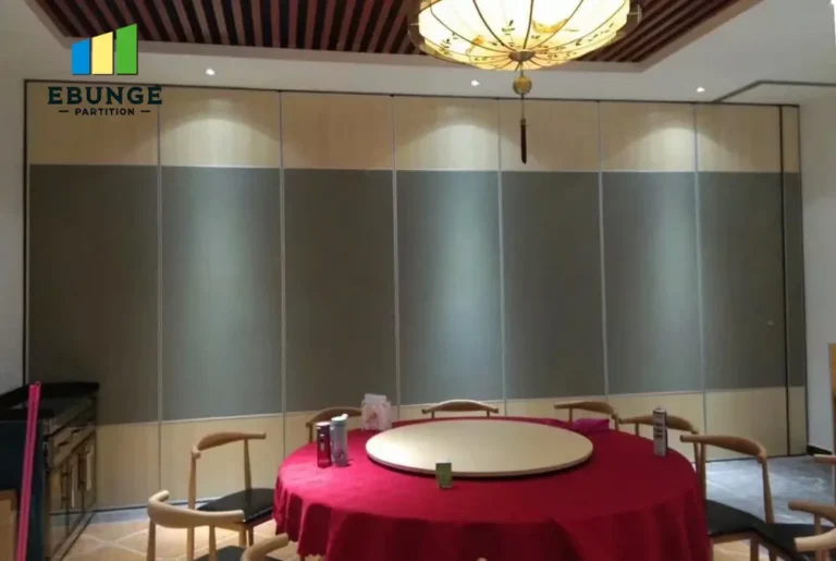 movable wall finishes for commercial panel stacking layout