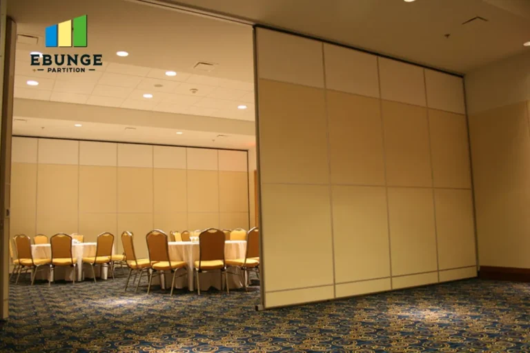 movable walls for gallery exhibition hall with acoustic panels
