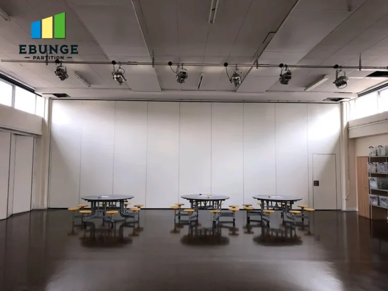 movable partition finishes in an office meeting room
