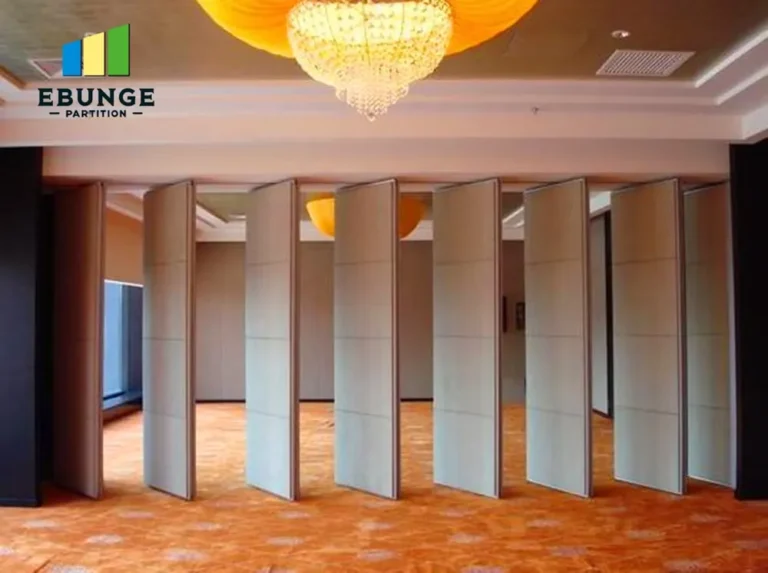 exhibition folding partition design top hung track system