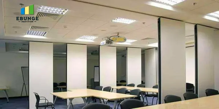 sliding partition wall system top hung track system