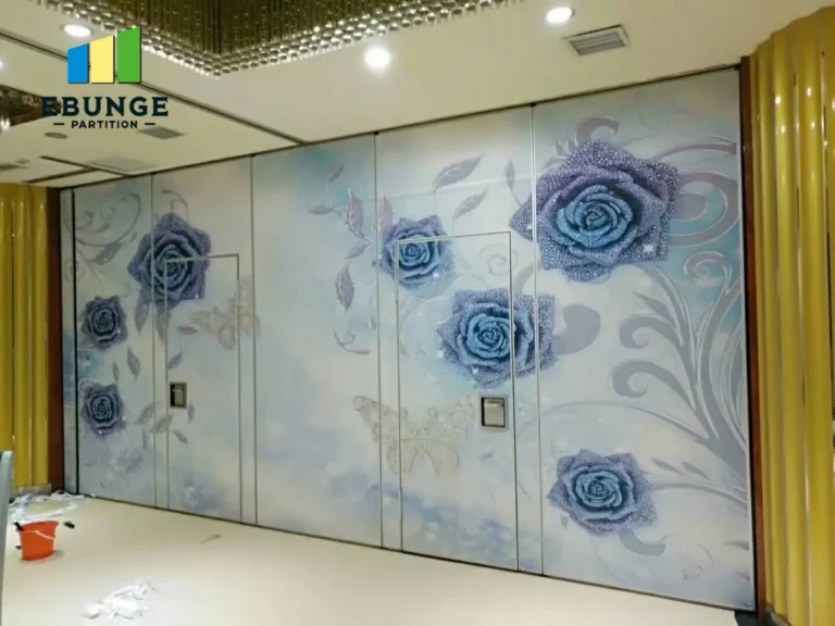 modern office meeting room with acoustic movable partition walls