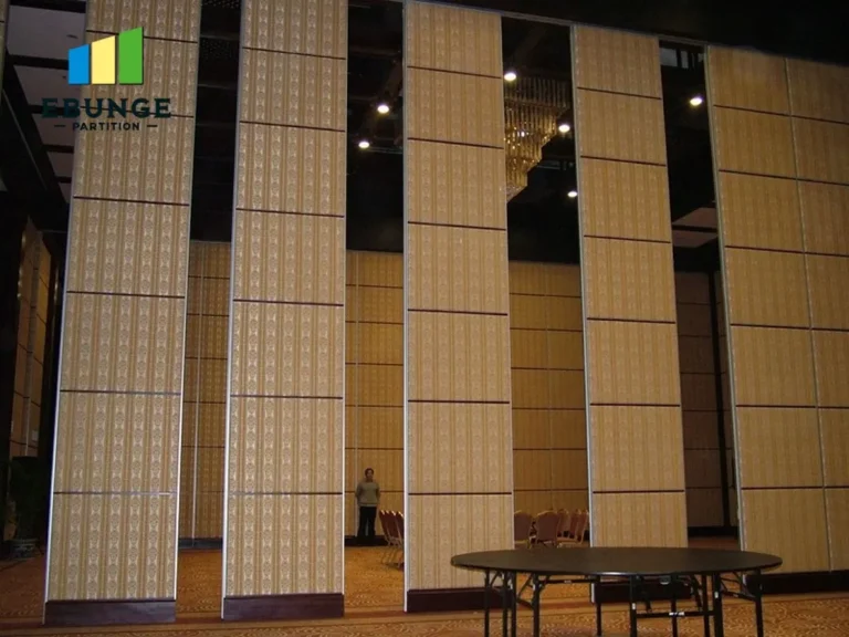 movable partition maintenance for hotel ballroom