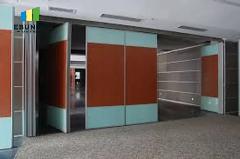 sliding partition wall with door commercial project example