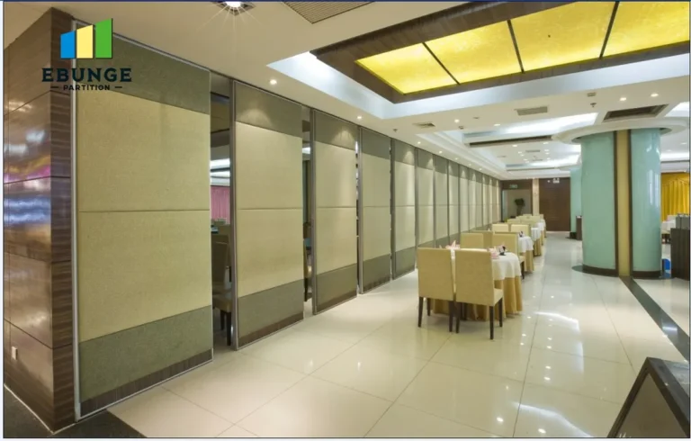 sliding folding wall in a hospital consultation room