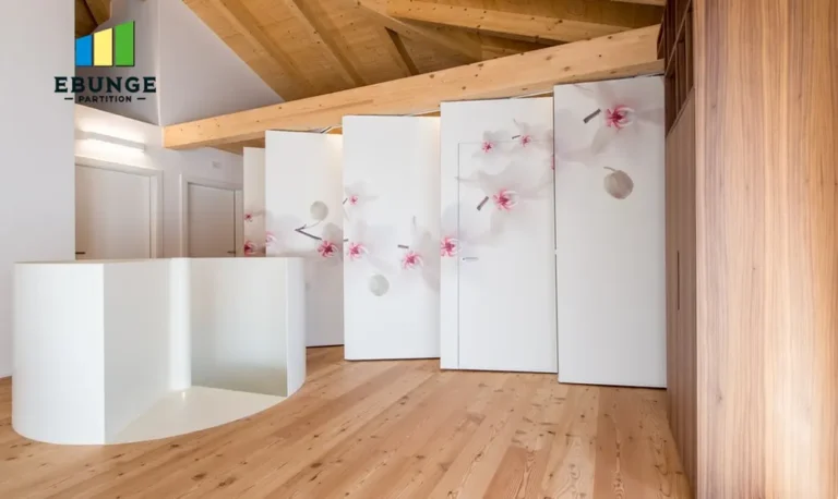 sliding partition walls panel stacking layout