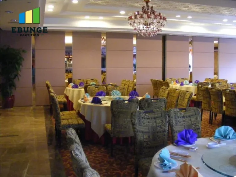 restaurant sliding partition supplier commercial project example
