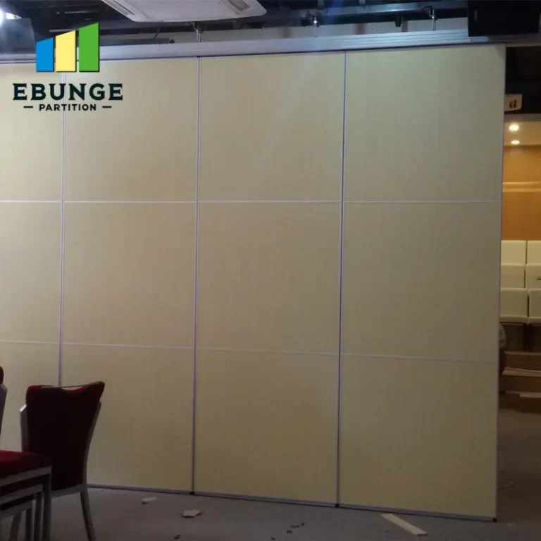 movable partition wall in a modern school hall