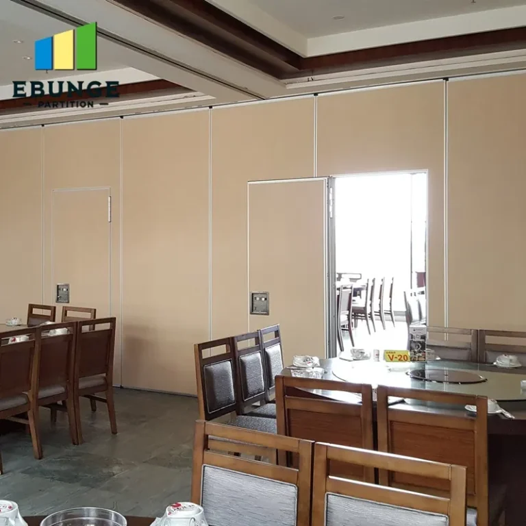 hospital folding partition cost evaluation with acoustic movable wall