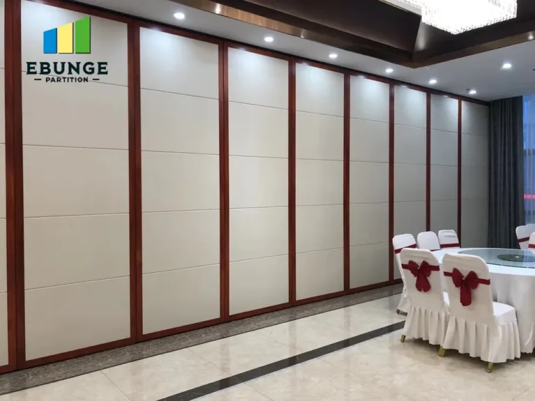 movable partition maintenance panel stacking layout