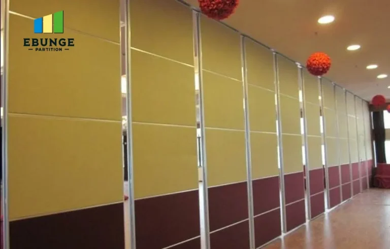 folding partition wall revit family model in school hall