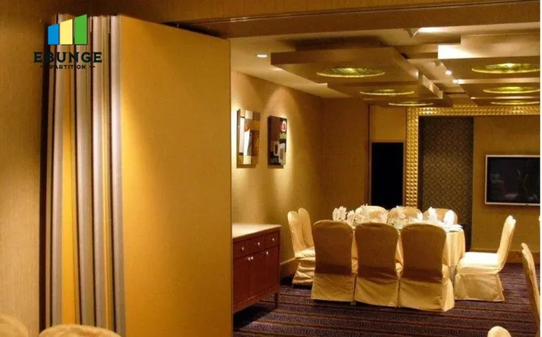 sliding partition wall panels for conference room project