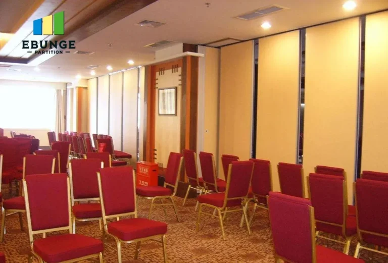 sliding partition wall design for restaurant private room
