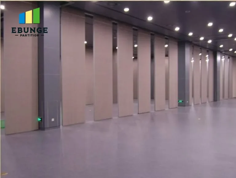 of movable partition wall in a community center hall