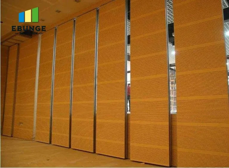 school movable partition panel stacking for conference room project
