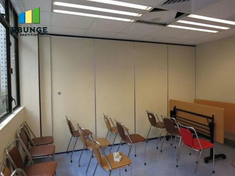 movable partition wall in a singapore training center