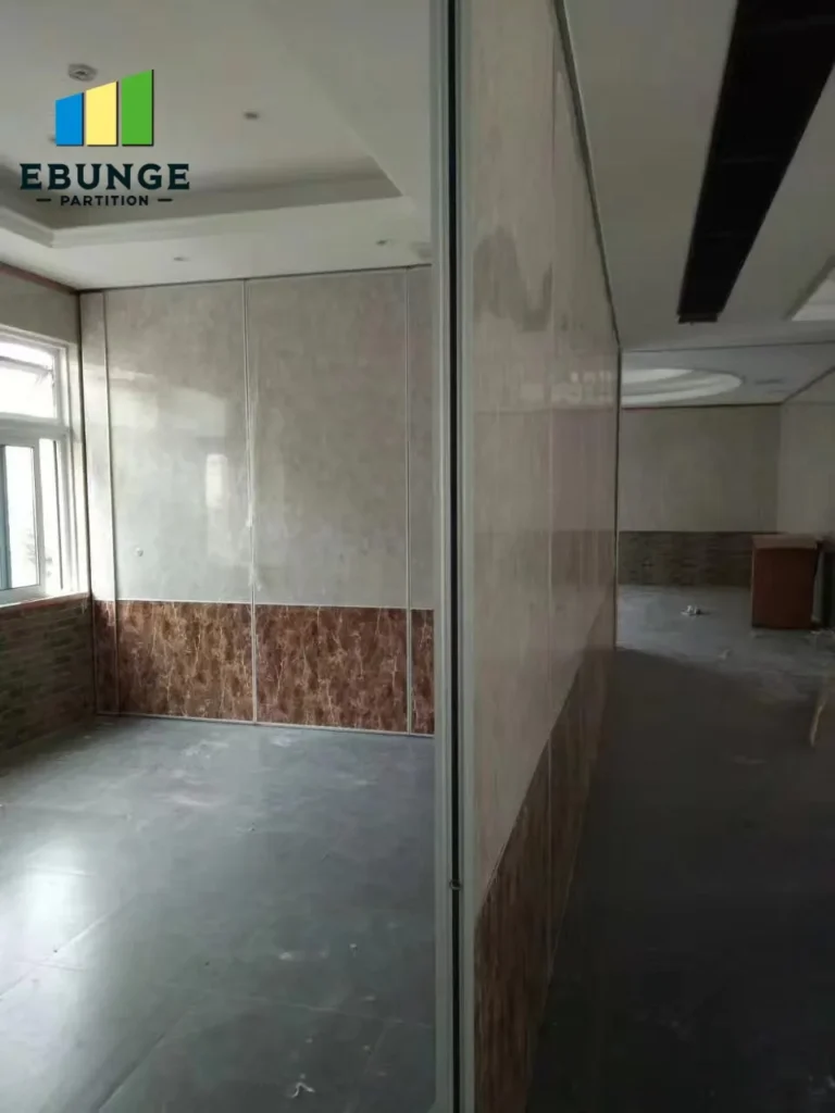 movable partition ceiling support for conference room project