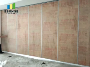 sliding wall system in hotel restaurant private room