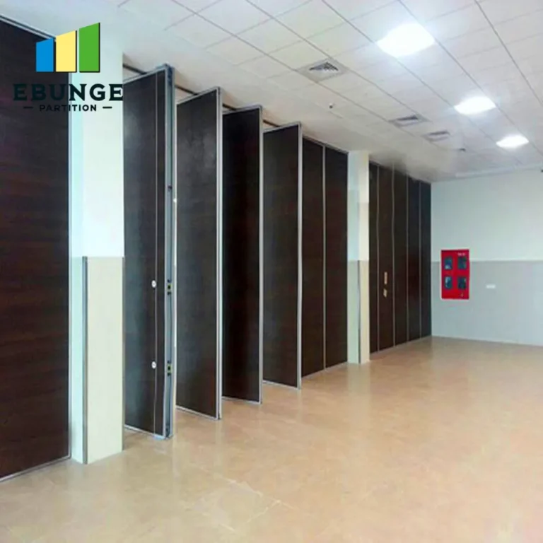 restaurant sliding partition planning with acoustic movable wall in private dining room