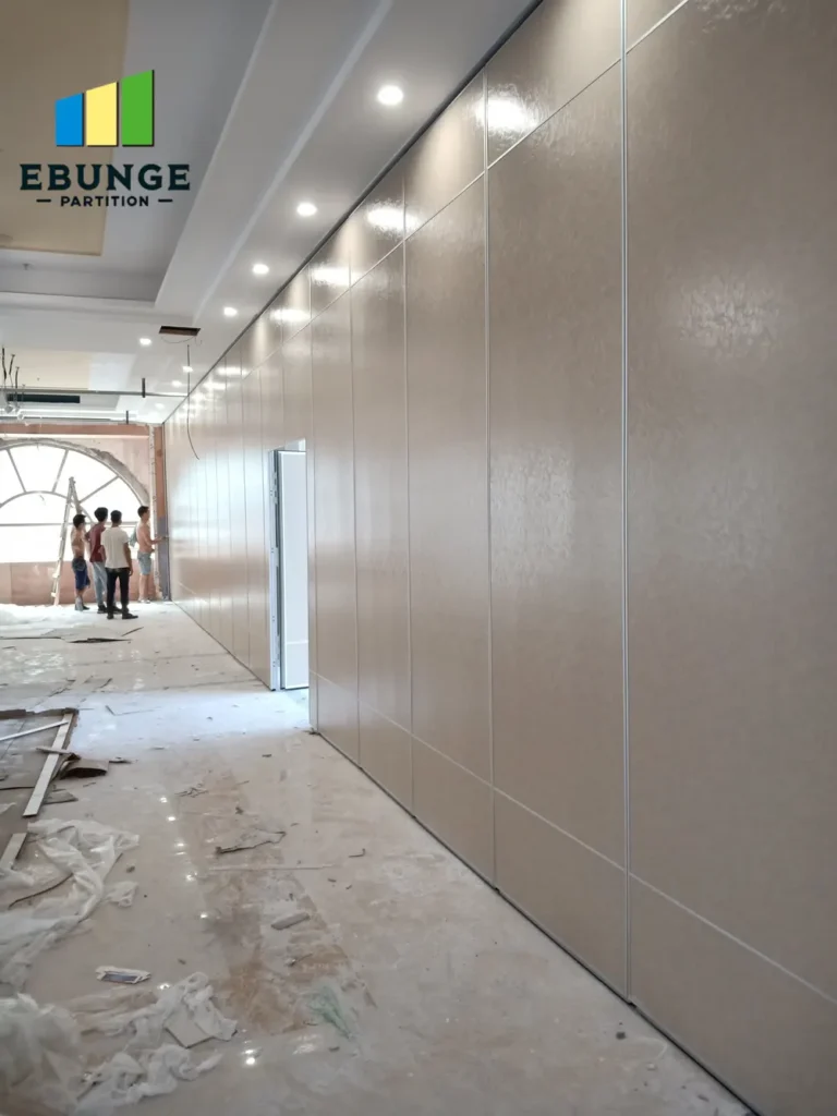 movable partition pass door planning commercial project example