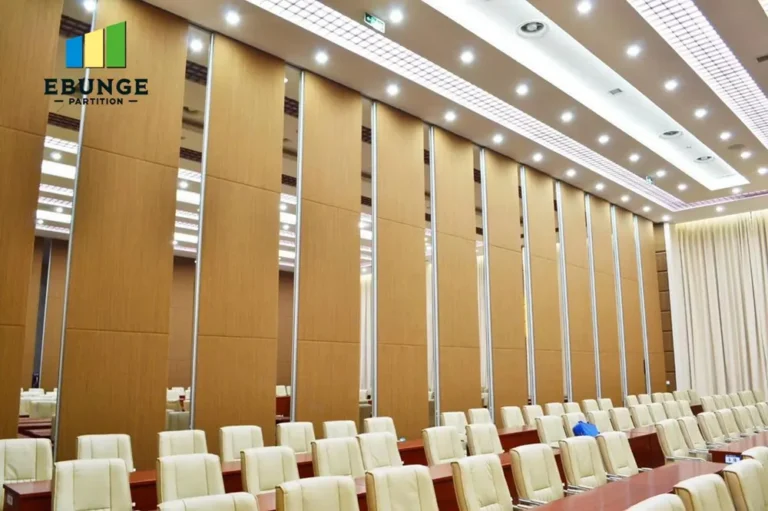training center sliding partition cost top hung track system