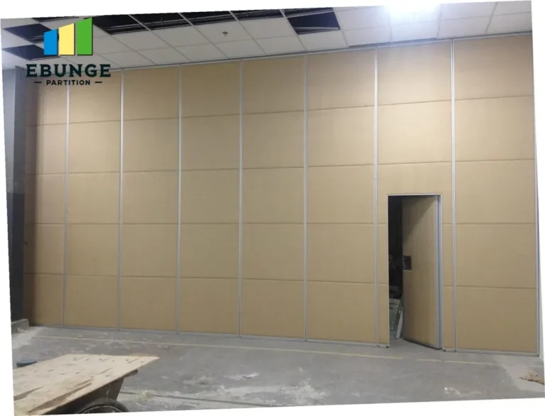 sliding folding wall in modern office meeting room
