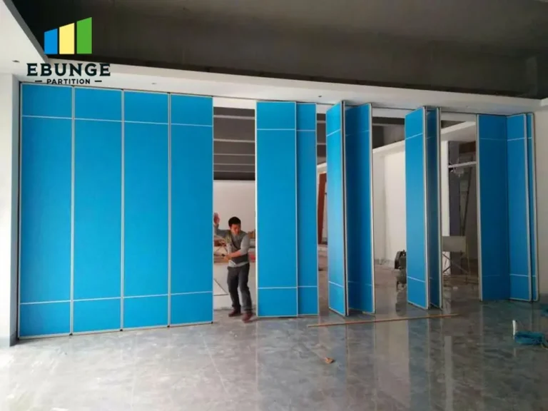 sliding folding partition price commercial project example