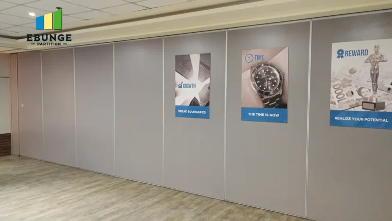 training center folding partition supplier panel stacking layout