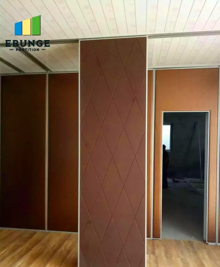 of a school hall with movable partition walls