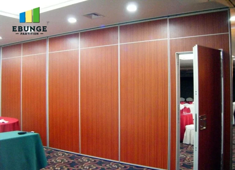 sliding folding wall in modern office meeting room