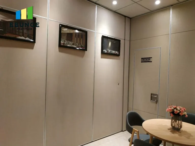 movable wall finishes for commercial top hung track system