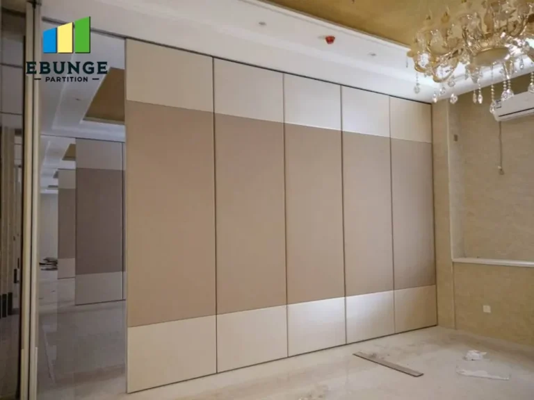 conference room movable wall top hung track system